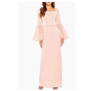 Mac Duggal Flounce Sleeve Gown